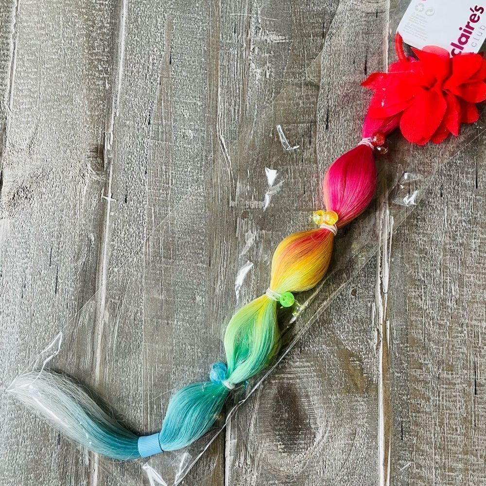Rainbow Multicolor Ponytail Hair Extension Piece